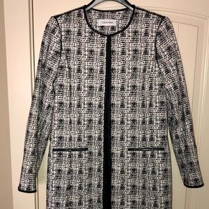 Calvin Klein Clasp-Front Coat Size 8